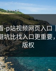 新手必看-p站视频网页入口｜全称是什么？避坑比找入口更重要，先搞清版权