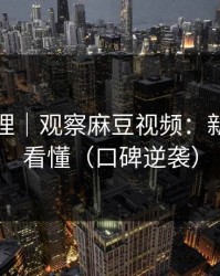 一手整理｜观察麻豆视频：新人也能看懂（口碑逆袭）
