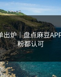 最新片单出炉｜盘点麻豆APP官网-老粉都认可