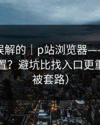一直被误解的｜p站浏览器——浏览器怎么设置？避坑比找入口更重要（别被套路）