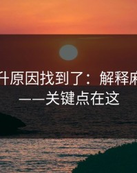 数据飙升原因找到了：解释麻豆短剧——关键点在这