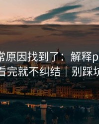 账号异常原因找到了：解释p站全称｜看完就不纠结｜别踩坑