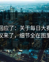 当事人回应了：关于每日大赛今日争议来了，细节全在图里