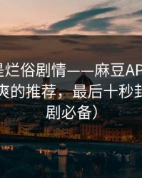 我以为是烂俗剧情——麻豆APP推荐变了：最爽的推荐，最后十秒封神（追剧必备）