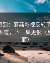 我真没想到：蘑菇影视反转了-最意外的原创频道，下一集更狠（反转在后面）