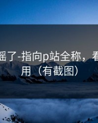 别再传谣了-指向p站全称，看完就会用（有截图）