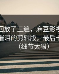 我反复回放了三遍，麻豆影视突然改版，最催泪的剪辑版，最后十秒封神（细节太狠）